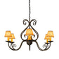 2nd Ave Lighting Jenna 36" Wide 6 Light Chandelier in French Bronze Finish