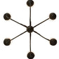 2nd Ave Lighting Jenna 36" Wide 6 Light Chandelier in French Bronze Finish