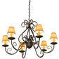2nd Ave Lighting Jenna 36" Wide 6 Light Chandelier in French Bronze Finish