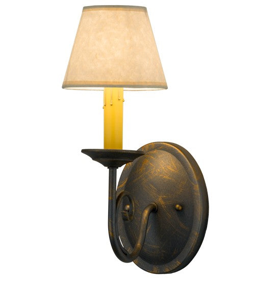 2nd Ave Lighting Jenna 5" Wall Sconce in French Bronze Finish