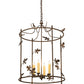 2nd Ave Lighting Jillian 25" Wide 4 Light Pendant in Gilded Tobacco Finish
