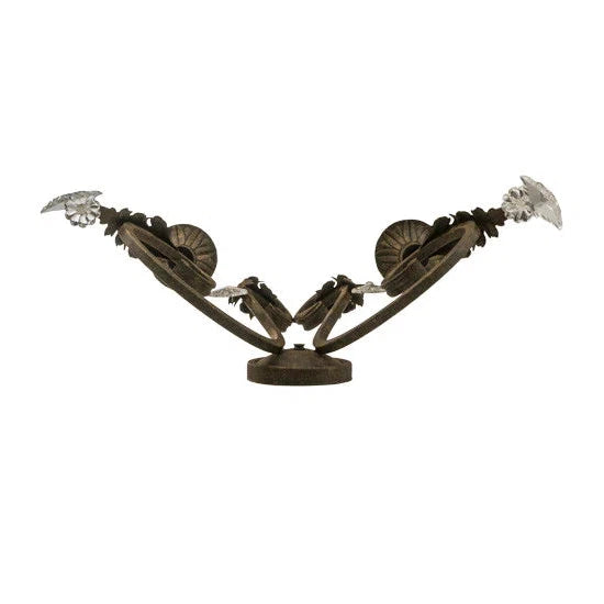 2nd Ave Lighting Josephine 19" 2-Light E12 Base Autumn Leaf Wall Sconce