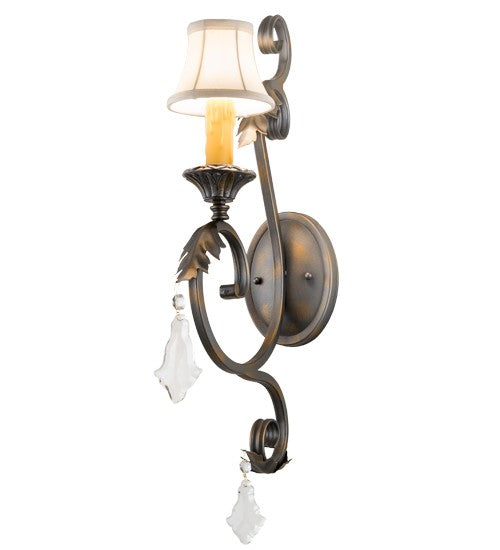 2nd Ave Lighting Josephine 5" Wall Sconce in French Bronze Finish