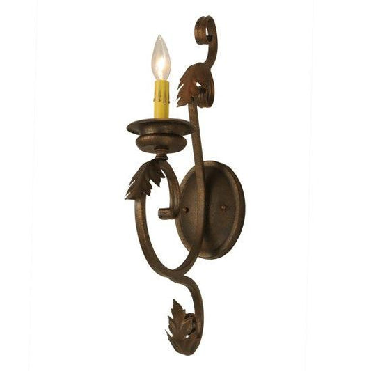 2nd Ave Lighting Josephine 5" Wide 1 Light Wall Sconce in Gilded Tobacco Finish