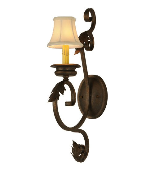 2nd Ave Lighting Josephine 5" Wide Wall Sconce in Gilded Tobacco Finish