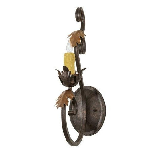 2nd Ave Lighting Josephine 5" Wide Wall Sconce in Gilded Tobacco Gold Finish