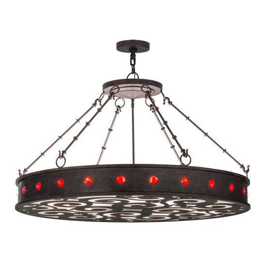 2nd Ave Lighting Jules 42" Inverted Pendant in Cajun Spice Finish