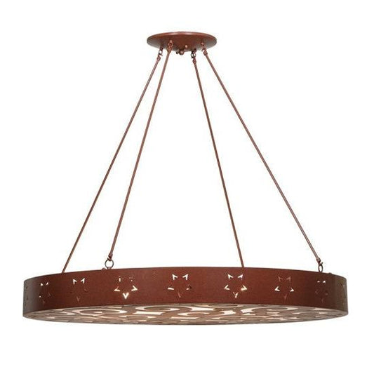 2nd Ave Lighting Jules 48" Pendant in Rust Finish