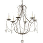 2nd Ave Lighting Kaitlynn 31" Wide 4 Light Chandelier in Corinth Finish