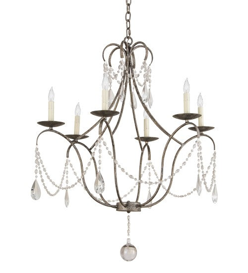 2nd Ave Lighting Kaitlynn 31" Wide 4 Light Chandelier in Corinth Finish