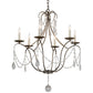 2nd Ave Lighting Kaitlynn 31" Wide 4 Light Chandelier in Corinth Finish