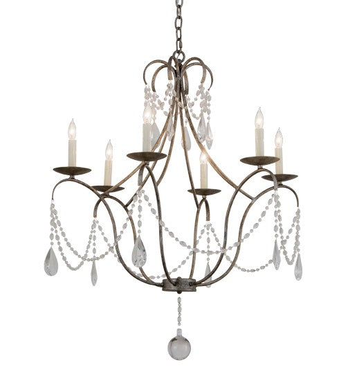 2nd Ave Lighting Kaitlynn 31" Wide 4 Light Chandelier in Corinth Finish