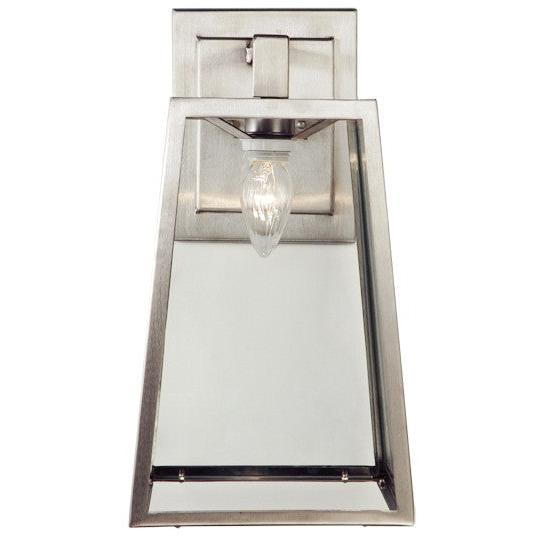 2nd Ave Lighting Kellie 9.25" Wide Wall Sconce in Brushed Stainless Steel Finish