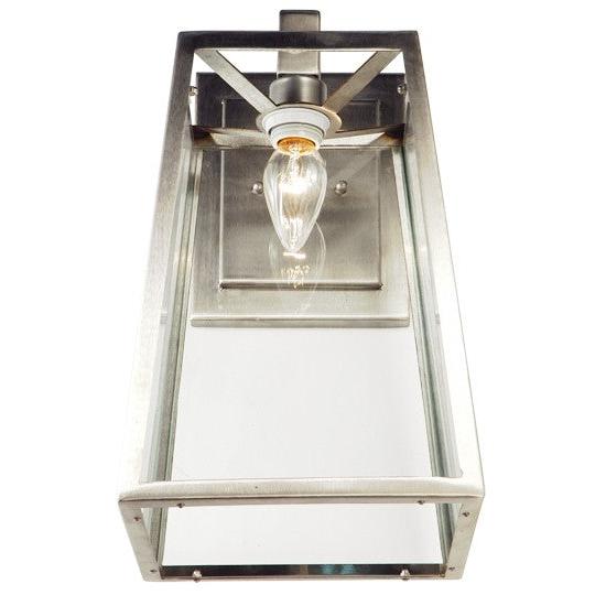 2nd Ave Lighting Kellie 9.25" Wide Wall Sconce in Brushed Stainless Steel Finish