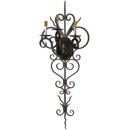 2nd Ave Lighting Kenna 14" Wide 3 Light Wall Sconce in Gilded Tobacco Finish