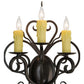 2nd Ave Lighting Kenna 14" Wide 3 Light Wall Sconce in Gilded Tobacco Finish