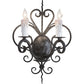 2nd Ave Lighting Kenneth 14" Wide 2 Light Wall Sconce in Smoke Finish