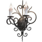 2nd Ave Lighting Kenneth 14" Wide 2 Light Wall Sconce in Smoke Finish