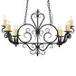 2nd Ave Lighting Kenneth 42" Long 10 Light Oblong Chandelier in Antique Iron Gate Finish