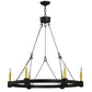 2nd Ave Lighting Kenosha 35.75" 6 LT Chandelier in Antique Iron Gate Finish