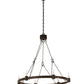 2nd Ave Lighting Kenosha 36" Wide 6 Light Chandelier in Oil Rubbed Bronze Finish