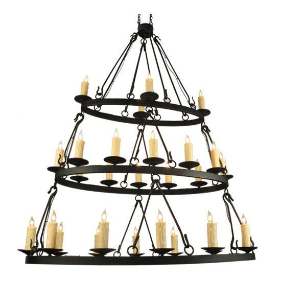 2nd Ave Lighting Kenosha 60" 28 LT Three Tier Oblong Chandelier