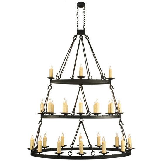 2nd Ave Lighting Kenosha 60" 28 LT Three Tier Oblong Chandelier