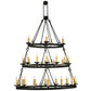 2nd Ave Lighting Kenosha 60" 28 LT Three Tier Oblong Chandelier