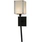2nd Ave Lighting Kerasa 8" Wide Wall Sconce in Textured Black Finish