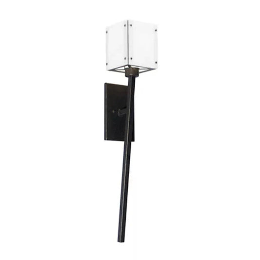 2nd Ave Lighting Kesara 6" Four-Sided Fleshtone Idalight Diffuser Gilded Tobacco Wall Sconce