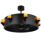 2nd Ave Lighting Kingston 40" Wide 8 LT Chandel-Air in Black Finish