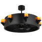 2nd Ave Lighting Kingston 40" Wide 8 LT Chandel-Air in Black Finish