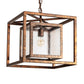 2nd Ave Lighting Kitzi 16" Box Pendant in Hanna Copper Finish