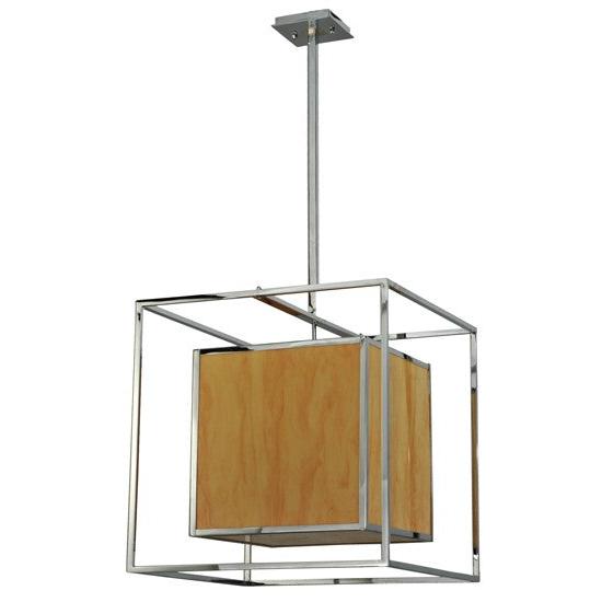 2nd Ave Lighting Kitzi 22" Box Pendant in Chrome Finish