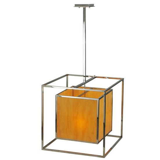 2nd Ave Lighting Kitzi 22" Box Pendant in Chrome Finish