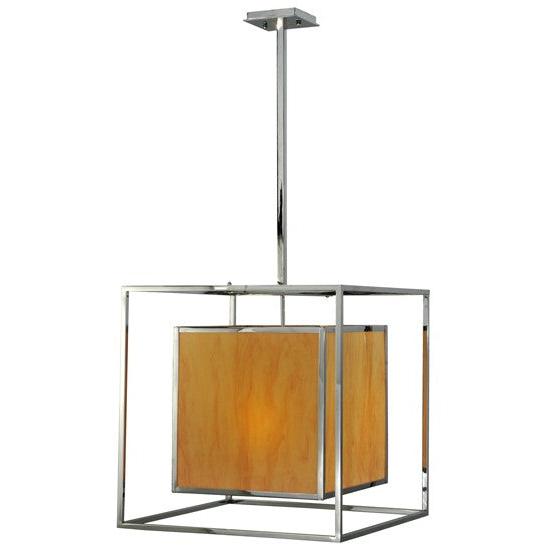 2nd Ave Lighting Kitzi 22" Box Pendant in Chrome Finish