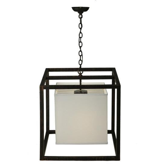 2nd Ave Lighting Kitzi 22" Box Pendant in Flemish Bronze Finish