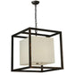 2nd Ave Lighting Kitzi 22" Box Pendant in Flemish Bronze Finish