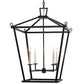 2nd Ave Lighting Kitzi 24" Tapered Pendant in Black Satin Wrought Iron Finish