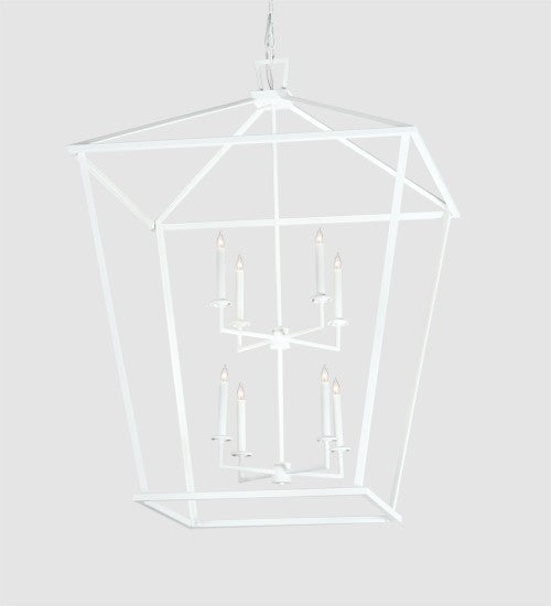 2nd Ave Lighting Kitzi 36" Square Tapered Pendant in Matte White Finish
