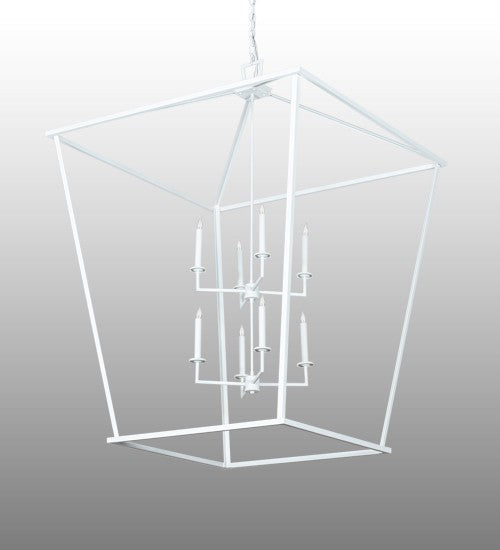 2nd Ave Lighting Kitzi 42" Wide Tapered Pendant in Matte White Finish