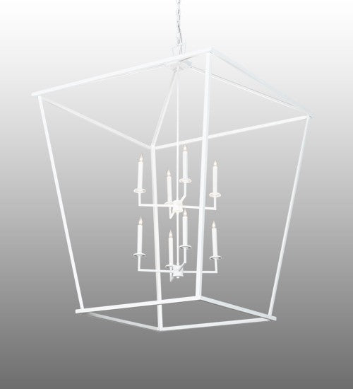 2nd Ave Lighting Kitzi 42" Wide Tapered Pendant in Matte White Finish