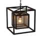 2nd Ave Lighting Kitzi Box 16" Pendant in Timeless Bronze Finish