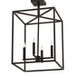 2nd Ave Lighting Kitzi Box 16" Pendant in Wrought Iron Finish