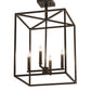 2nd Ave Lighting Kitzi Box 16" Pendant in Wrought Iron Finish
