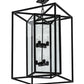 2nd Ave Lighting Kitzi Box 24" Pendant in Blackwash Finish