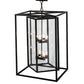 2nd Ave Lighting Kitzi Box 24" Pendant in Blackwash Finish