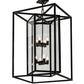2nd Ave Lighting Kitzi Box 24" Pendant in Blackwash Finish