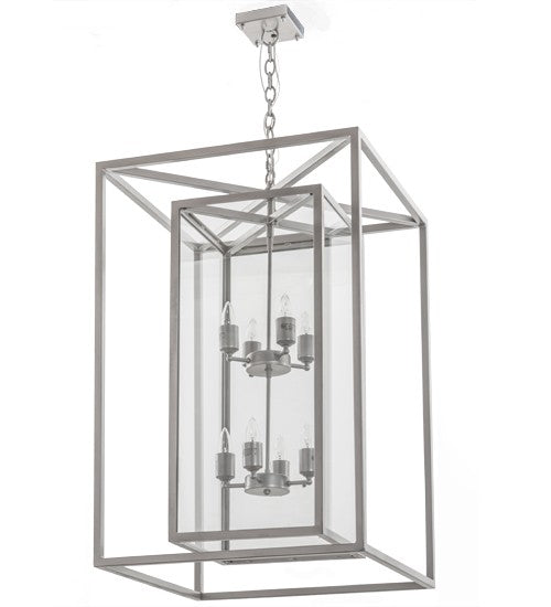 2nd Ave Lighting Kitzi Box 24" Pendant in Nickel Finish