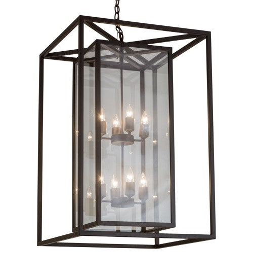 2nd Ave Lighting Kitzi Box 24" Pendant in Oil Rubbed Bronze Finish